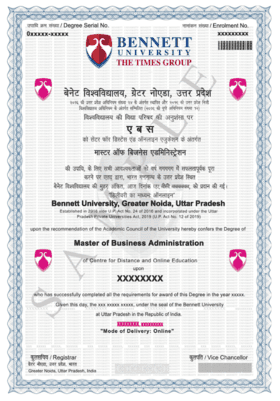 Bennett University Certificate